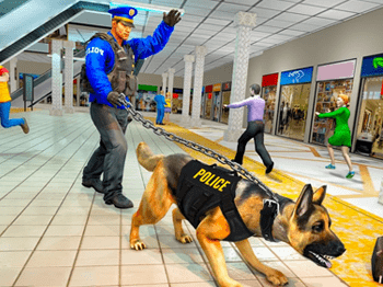 US-Police-Dog-Shopping-Mall